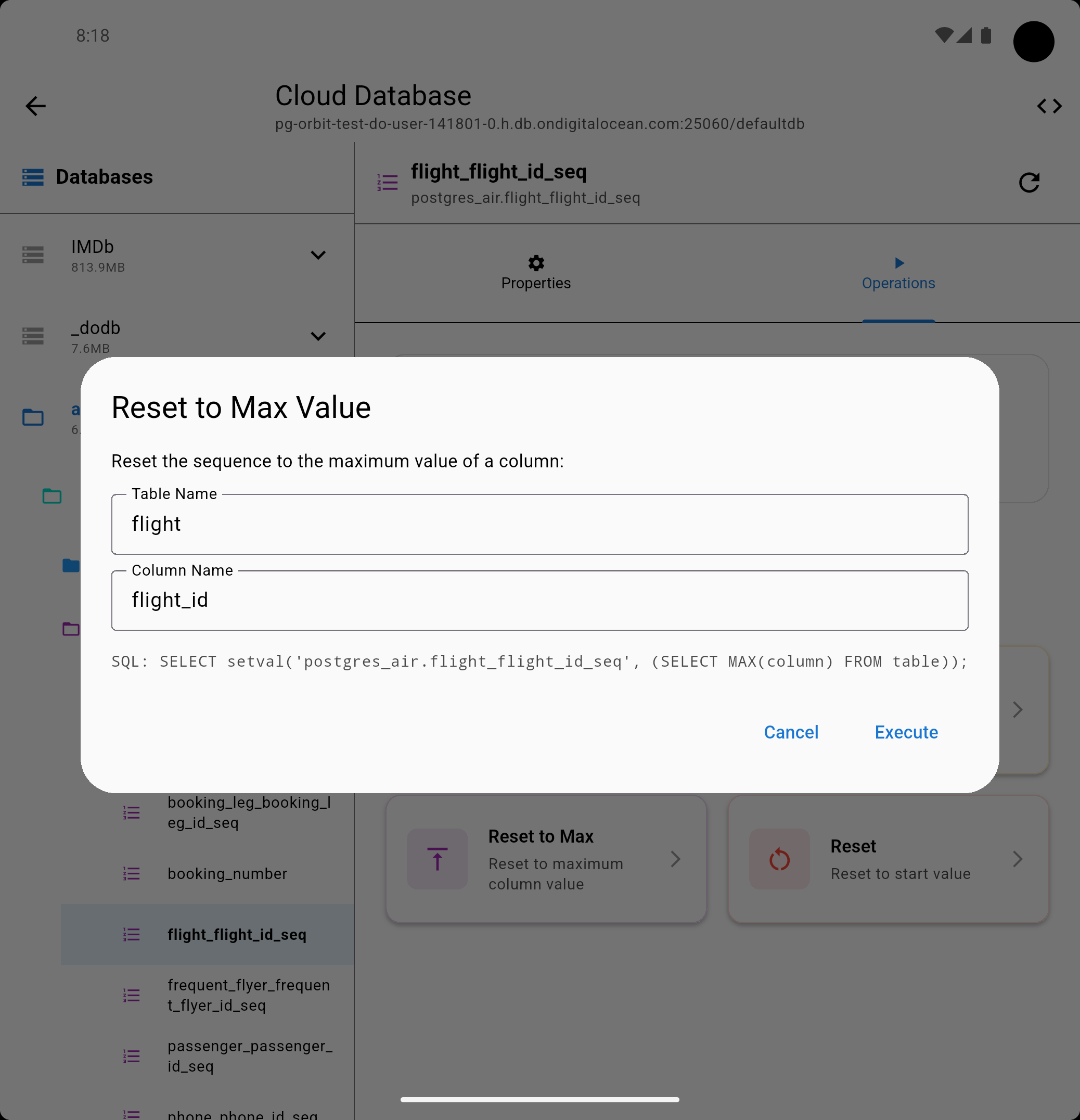 Sequence management on foldable