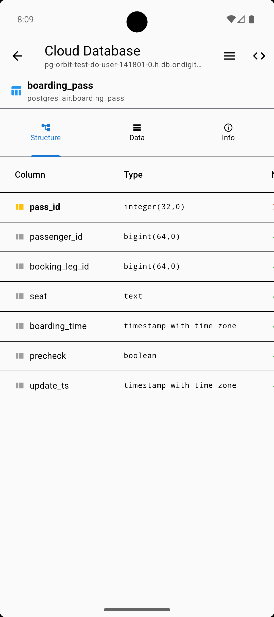 Schema Explorer screenshot